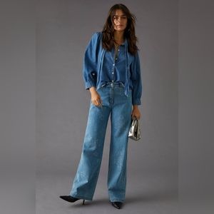 Stella Nova Cate High-Rise Wide-Leg Jeans